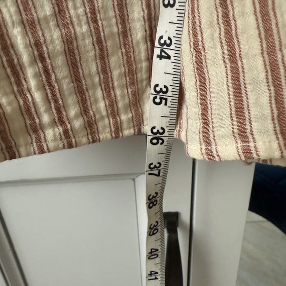 Every Women’s Striped Cotton Dolman Sleeve Boho Flowy Dress Striped Cream Medium - Picture 9 of 10